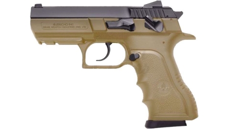 IWI JERICHO 941 ENHANCED Mid-Size Polymer Frame Pistol 9mm Luger 3.8" Barrel (2x)16RD Mag Flat Dark Earth