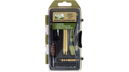 SPORT RIDGE CLEANING KIT - PISTOL 38/357/9MM 14PC