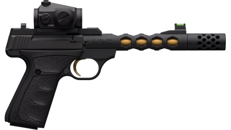 BROWNING BUCKMARK + VIS 22LR BK/GD RDS