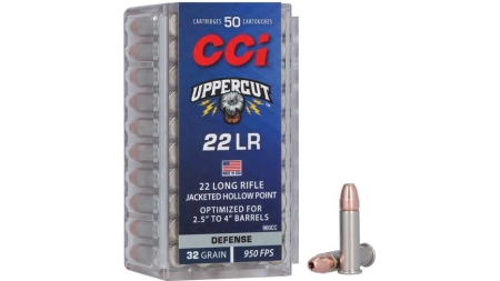 CCI 22LR UPPERCUT 32GR PLATED HP 50 RD/BX 100 BX/CS