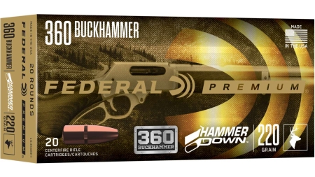 FEDERAL 360 BUCKHAMMER 220GR HAMMERDOWN 20 RD/BX 10 BX/CS