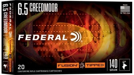 FEDERAL 6.5 CREEDMOOR 140GR FUSION TIPPED 20 RD/BX 10 BX/CS