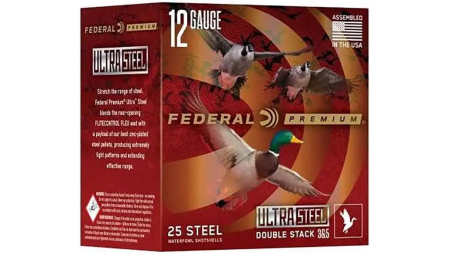 FEDERAL 12GA 3” 1 1/4OZ BB & 2  1450 FPS "ULTRA STEEL" 25 RD/BX 10 BX/CS