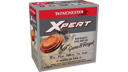 WINCHESTER 12 GA 2-3/4" LSZ 1 OZ #6 STL XPERT HV 25 RD/BX 10 BX/CS