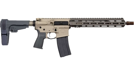 Q SUGAR WEASEL 5.56 PISTOL 13" W/ BRACE BLK/GRY 1-30RD MAGAZINE