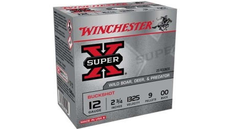 WINCHESTER SUPER X 12G 2-3/4" 00BK 25RD BX 250RD CASE