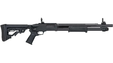 MOSSBERG 590R TACTICAL 12G SHOTGUN 18.5" MOE FOLDING SIGHT, MOE GRIP, 5 POSITION STOCK, 6+1