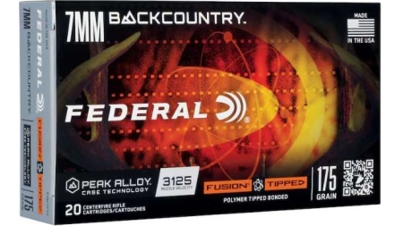 FEDERAL 7MM BACKCOUNTRY 175GR FUSION TIPPED 20 RD/BX 10 BX/CS