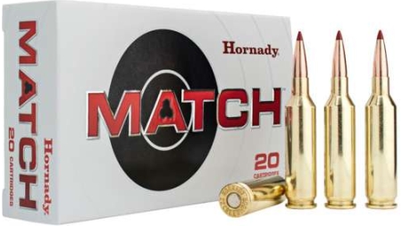 HORNADY MATCH 25 CREEDMOOR 134GR ELD MATCH 20RD BX 200RD CASE