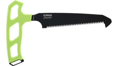SCHRADE KNIFE ISOLATE LARGE - BONE SAW 5" SK5 BLACK/GREEN
