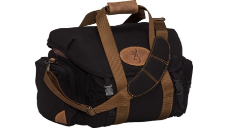 BROWNING LONA CANVAS SHOOTING - BAG 19"WX11.5"HX13"D BLK/BRN