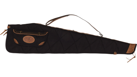 BROWNING LONA CANVAS GUN CASE - 48" SCOPED BLACK/BROWN TRIM