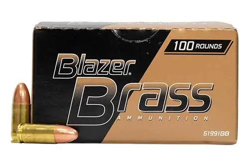 CCI BLAZER BRASS 9MM 115GR FMJ 100RD/BX 5BX/CS