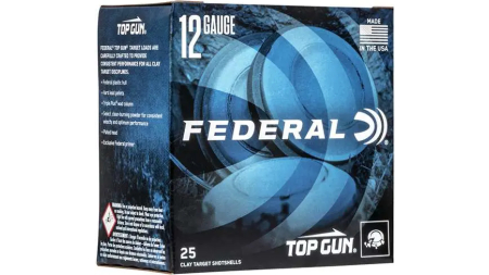 FEDERAL TOP GUN 12GA 2-3/4" 3DE 1-1/8OZ 8 25 RD/BX 10 BX/CS
