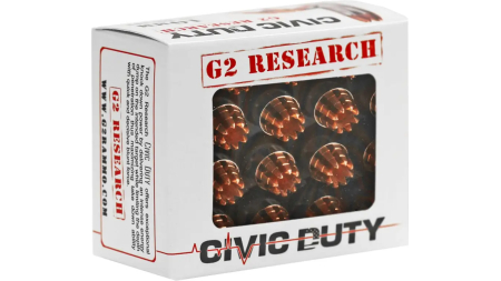 G2R CIVIC DUTY 10MM 20RD BOX 25 BOXES PER CASE