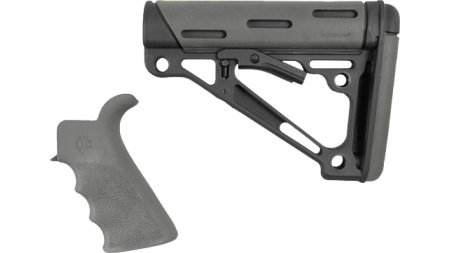HOGUE AR-15/M-16 KIT MIL-SPEC - GRIP W/ COLLAPSIBLE STOCK GREY