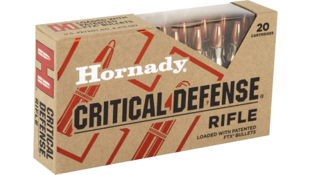 HORNADY CRITICAL DEFENSE 223 REM 55GR FTX 20RD BX 200RD CASE