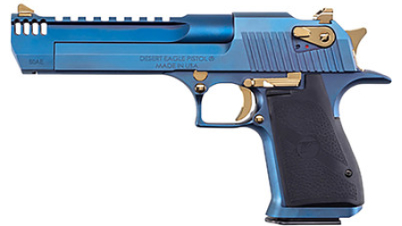 Magnum Research DE50CBG Desert Eagle Mark XIX 50 AE 6" 7+1 Carbo Blue/Gold