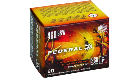 FEDERAL 460 S&W 260GR FUSION 20 RD/BX 10 BX/CS