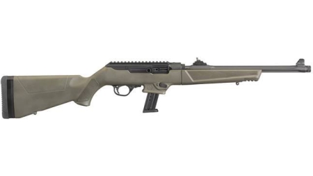 RUGER PC CARBINE 9MM BL/ODG 16" 17+1