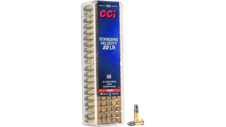 CCI 22 LR STANDARD VELOCITY 40GR LRN 100 RD/BX 50 BX/CS