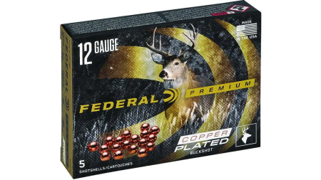 FEDERAL 12GA 2-3/4" MAX. 9 PELLETS-00 BUCK 5 RD/BX 50 BX/CS