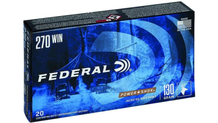 FEDERAL 270 WIN 130GR POWER-SHOK SP 20 RD/BX 10 BX/CS