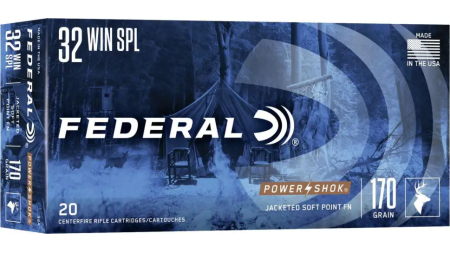 FEDERAL 32 WIN SPL 170GR POWER-SHOK SP FN 20 RD/BX 10 BX/CS