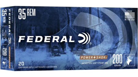 FEDERAL 35 REM 200GR POWER-SHOK SP RN 20 RD/BX 10 BX/CS