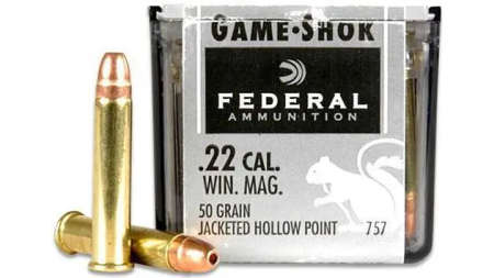 FEDERAL 22 MAG 50GR JHP "GAME-SHOK" 50 RD/BX 60 BX/CS