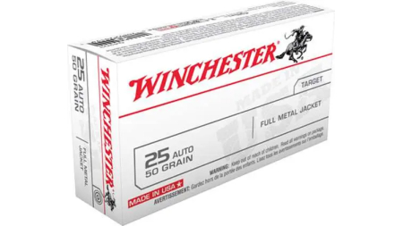 WINCHESTER 25 AUTO 50GR FMJ