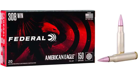 FEDERAL 308 WIN 150GR FMJ-BT 20 RD/BX 25 BX/CS