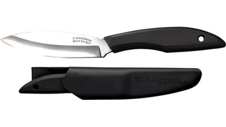 COLD STEEL CANADIAN BELT KNIFE - 4" PLAIN EDGE BLADE W/SHEATH