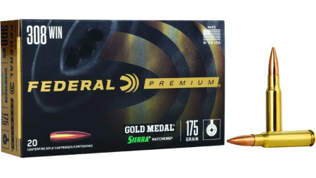 FEDERAL 308 WIN 175GR SIERRA MATCHKING BTHP 20 RD/BX 10 BX/CS