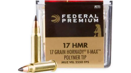 FEDERAL 17 HMR 17GR HORNADY V-MAX "V-SHOK" 50 RD/BX 60 BX/CS
