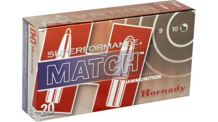 HORNADY SUPERFORMANCE MATCH 223 REM 75GR BTHP 20RD BX 200RD CASE