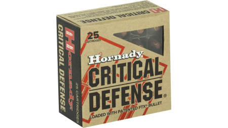 HORNADY CRITICAL DEFENSE 9X18MAK 90GR FTX 25RD BX 250RD CASE