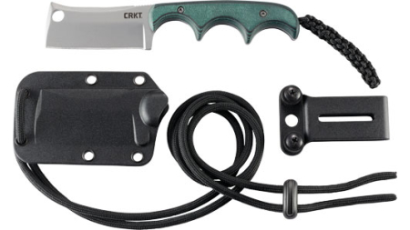 CRKT MINIMALIST CLEAVER NECK - KNIFE 2.13" PLAIN EDGE W/SHTH