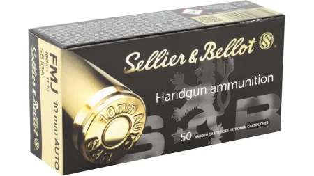 SELLIER & BELLOT 10MM FMJ 180GR 50RD BOX 20 BOXES PER CASE