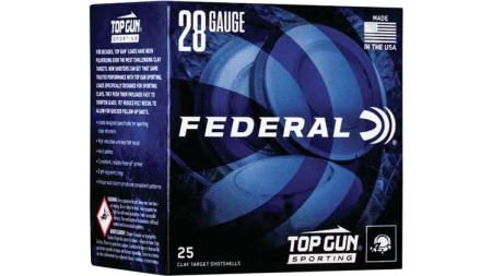 FEDERAL TOP GUN 28GA 2 3/4" 3/4OZ 1,330 FPS 7.5 25 RD/BX 10 BX/CS