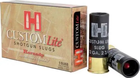 HORNADY CUSTOM LITE 12GA 23/4" 300GR FTX SLUG 5RD BX 100RD CASE