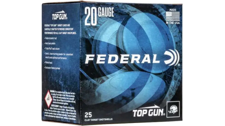 FEDERAL TOP GUN 20GA 2-3/4" 2-1/2DE 7/8OZ 9 25 RD/BX 10 BX/CS