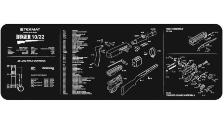 TEKMAT ARMORERS BENCH MAT - 12"X36" RUGER 10/22