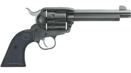 RUGER VAQUERO BLUED 357 MAG S/A REV 5.5" WD GRPS