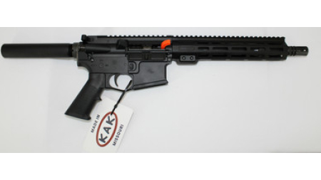 KAK Industry MO-811-1004-001 Complete K15 Pistol 5.56x45mm 10.5" 30+1 Black