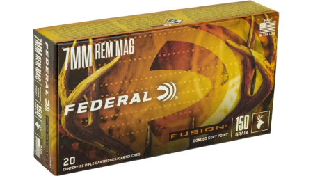 FEDERAL 7MM REM MAG 150GR FUSION 20 RD/BX 10 BX/CS