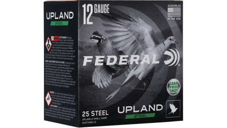 FEDERAL 12GA 2-3/4" 1  OZ 7.5 UPLAND STEEL 25 RD/BX 10 BX/CS