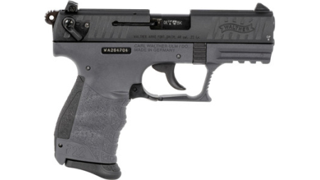 Walther 5120765 P22Q .22LR 3.42" Threaded Barrel 10+1 Black/Tungsten Gray