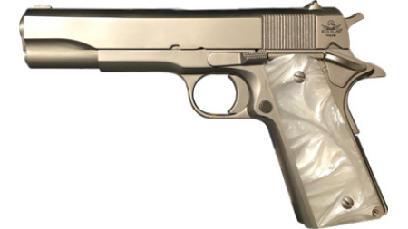 Rock Island Armory 56418 GI Standard M1911 A1 FS 45ACP 8+1 Matte Nickel/Pearl Grips