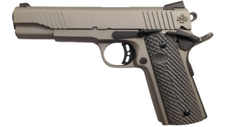 Rock Island Armory 56419 Rock Standard M1911 A1 FS 5" 45ACP 8+1 Gun Metal Gray Cerakote